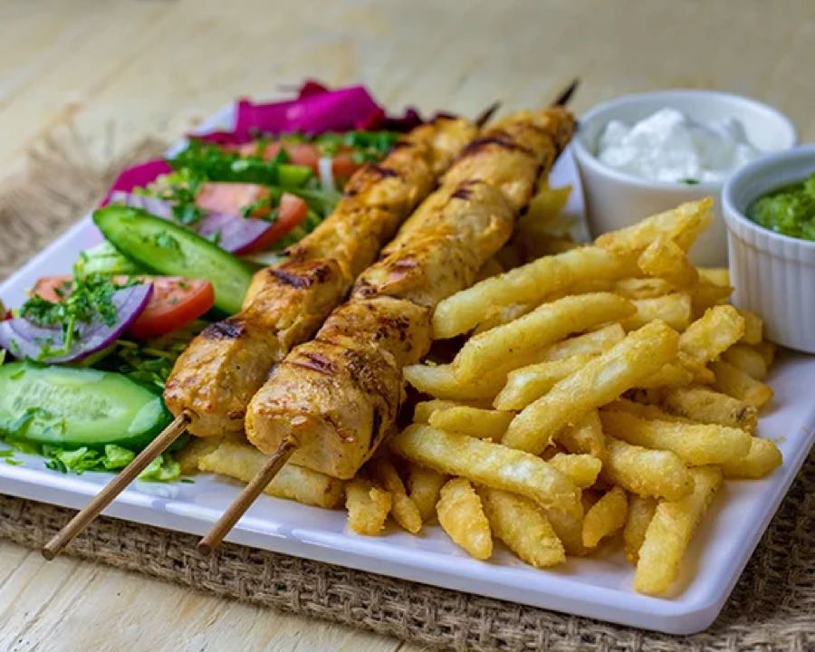 Shish tawook skewers